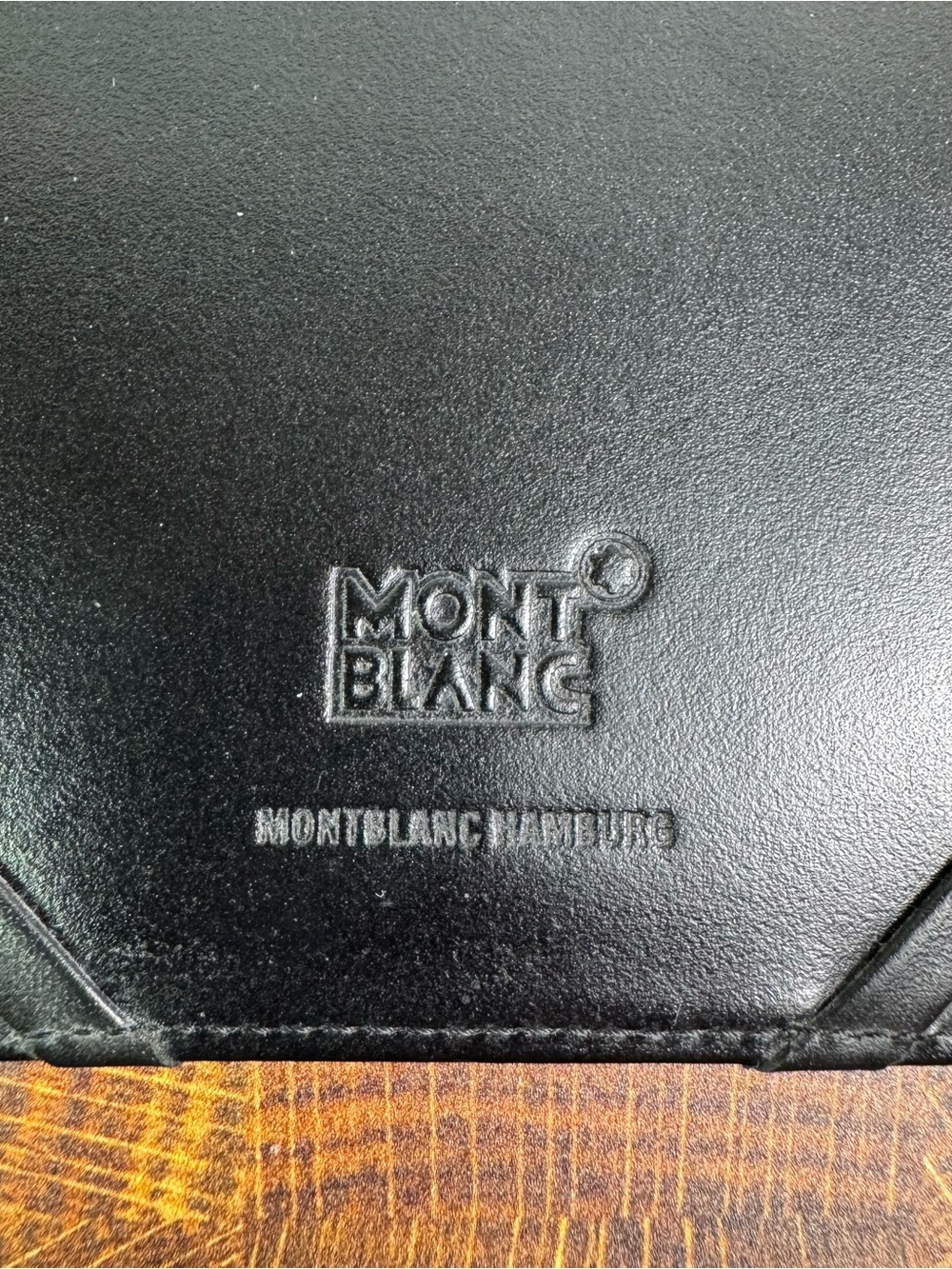 Authentic Montblanc Meisterstück Black Leather Pocket Card Holder Wallet Slim - Picture 5 of 5
